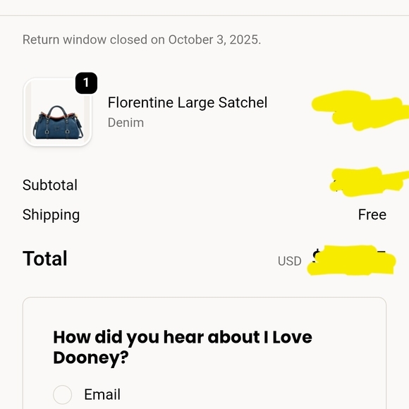 Dooney & Bourke Florentine Satchel In Demin (Large) - Picture 15 of 17